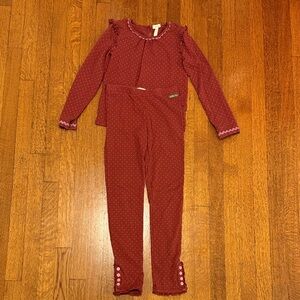 Matilda Jane Burgundy Polka Dot Top